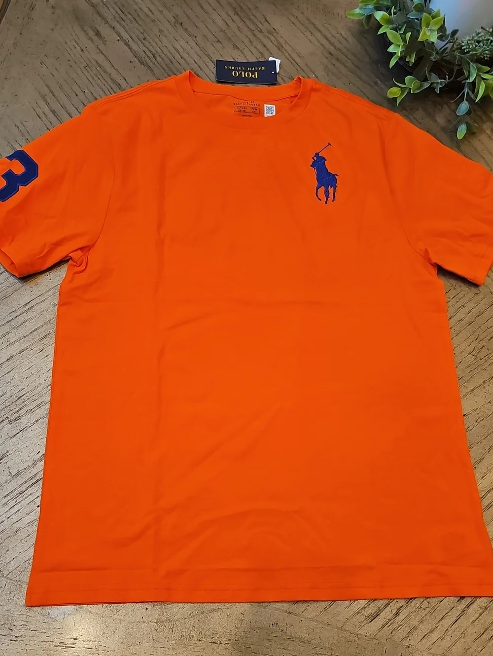 Polo by Ralph Lauren Orange Tee XL Boys NWT Size 18-20